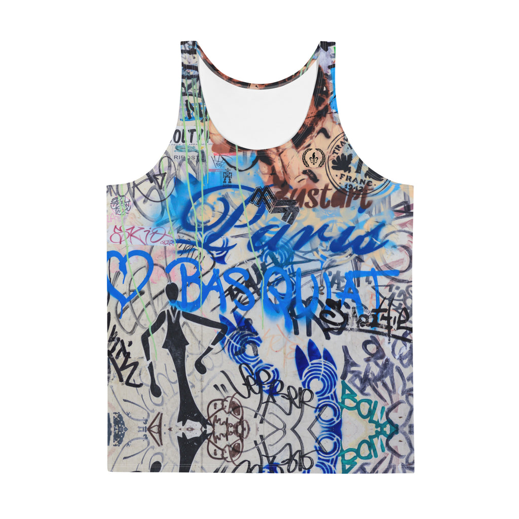 Loose-Fit Tank Top, Paris Graffiti