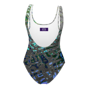 Women's One-Piece Swimsuit, Liquid Jewel