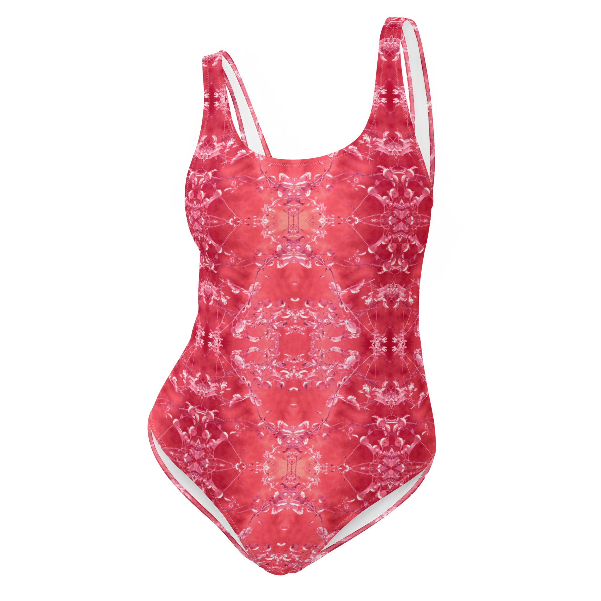 Women's One-Piece Swimsuit, Eden, Infrared