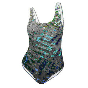 Women's One-Piece Swimsuit, Liquid Jewel