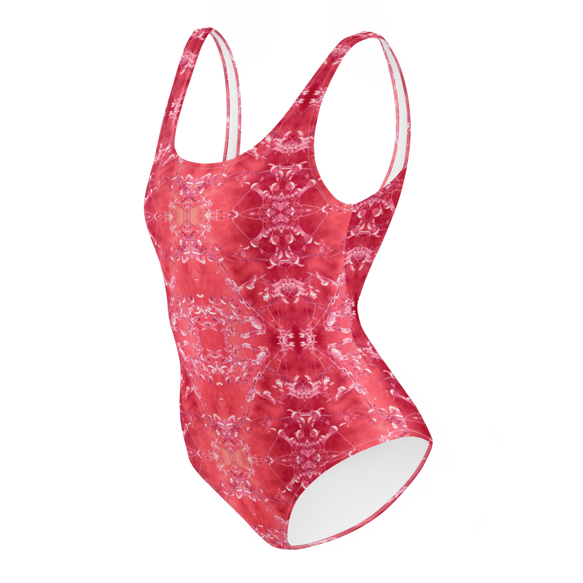 Women's One-Piece Swimsuit, Eden, Infrared