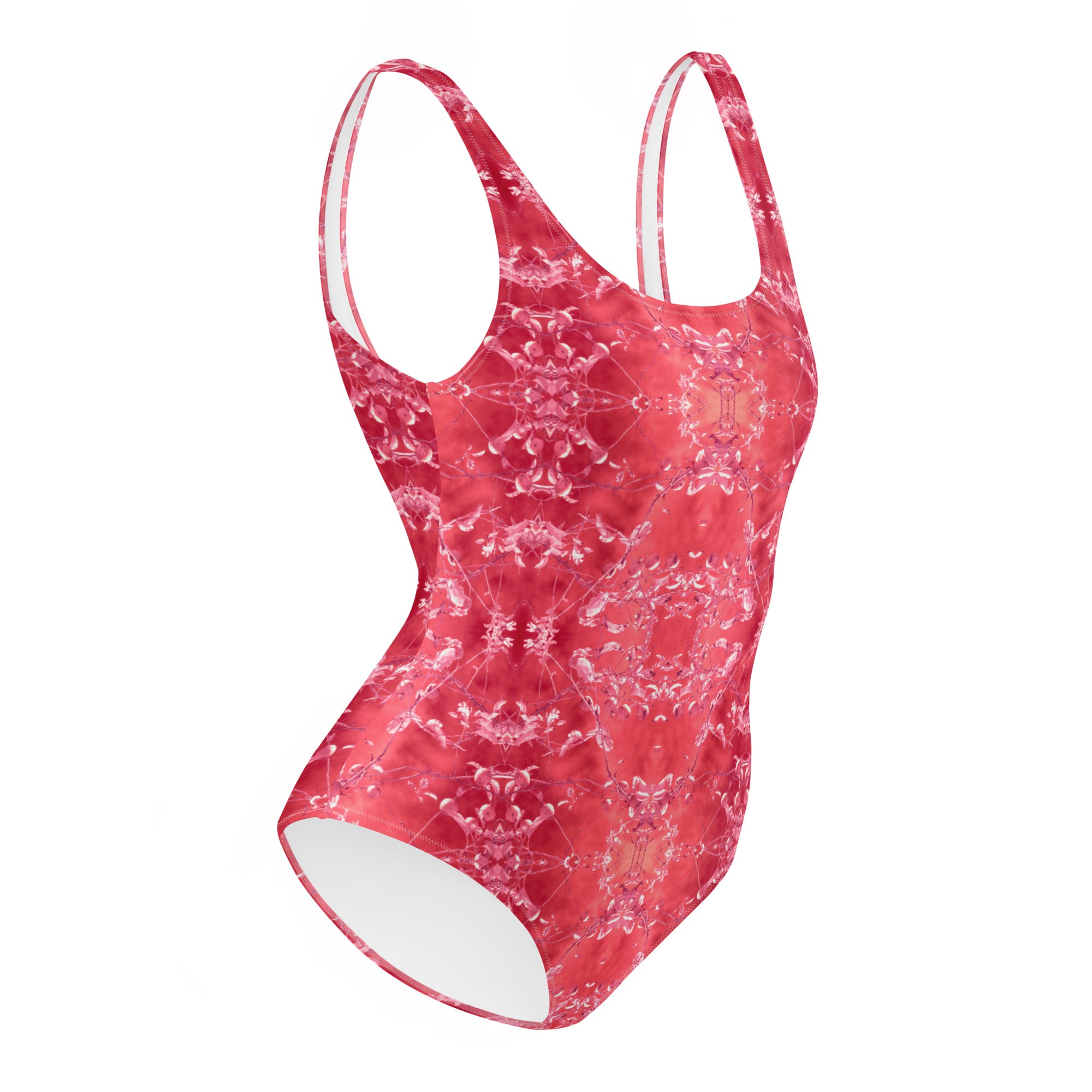 Women's One-Piece Swimsuit, Eden, Infrared