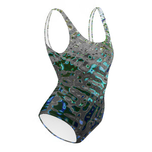 Women's One-Piece Swimsuit, Liquid Jewel