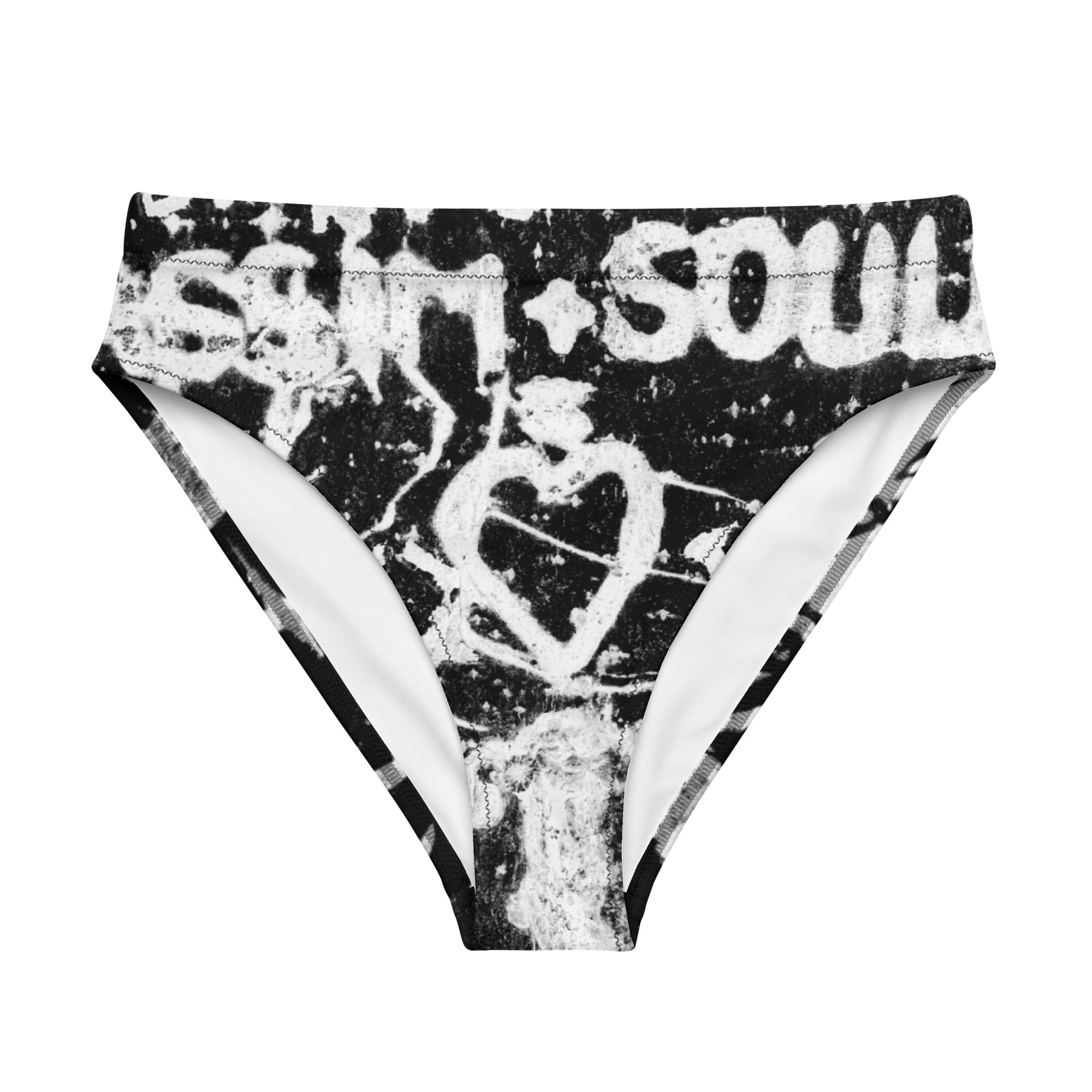 Women's Recycled High-Rise Bikini Bottom, Paris Birch Tree, Soul Queen