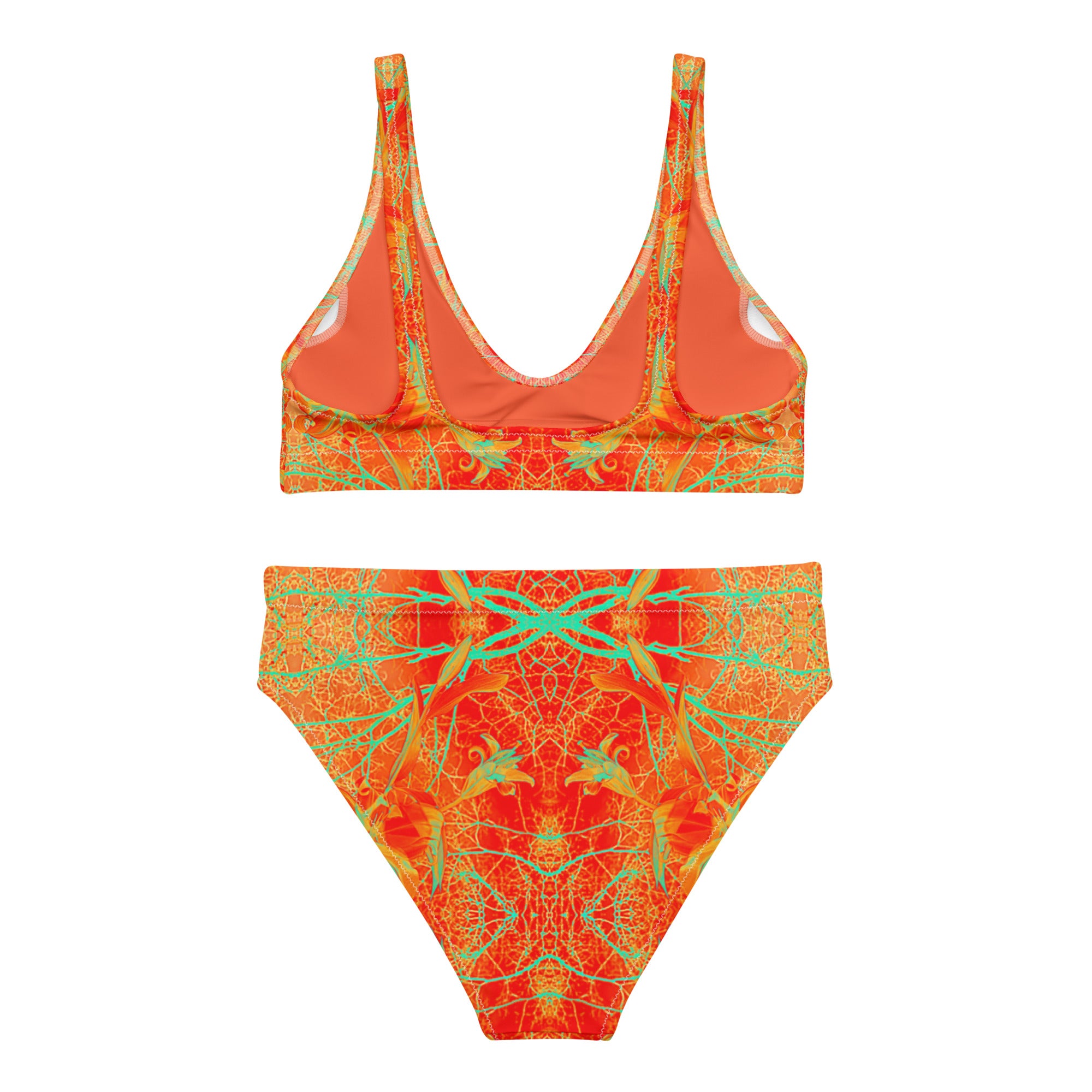 Women's Recycled High-Rise Bikini, Electric Lily