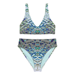 Women's Recycled High-Rise Bikini, Liquid Jewel