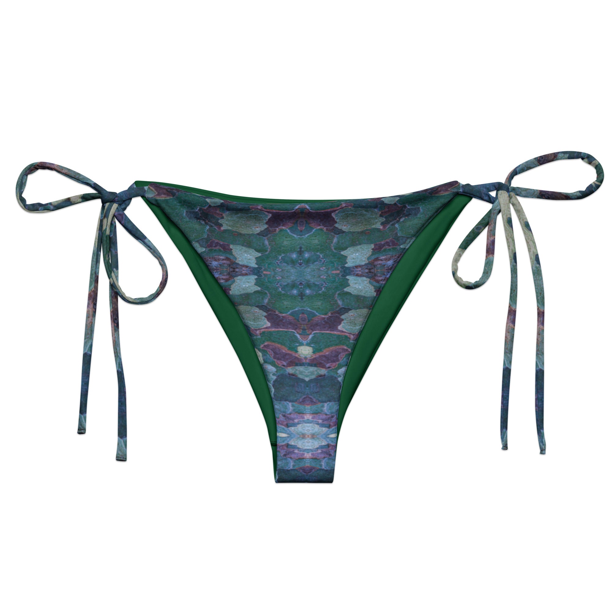Women's Recycled String Bikini Bottom, Croix-de-Cannes