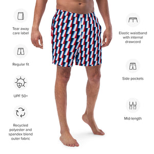 Men's Recycled Swim Trunks, with Liner, Marina