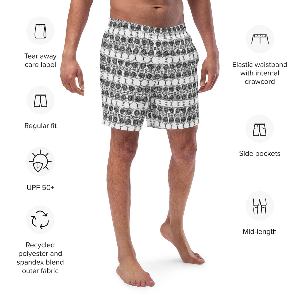 Men's Recycled Swim Trunks, with Liner, Helios Collection