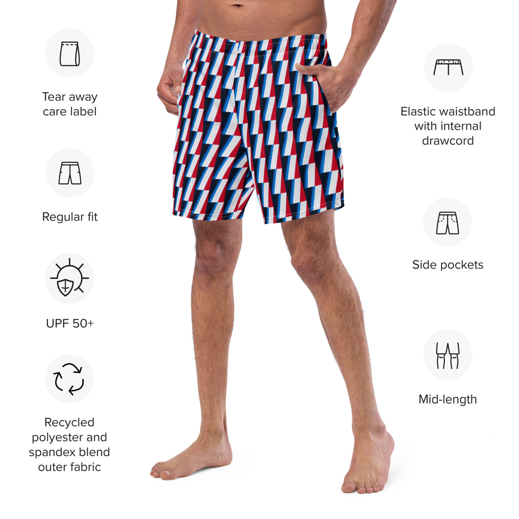 Men's Recycled Swim Trunks, with Liner, Marina