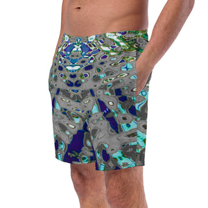 Men's Recycled Swim Trunks, with Liner, Liquid Jewel