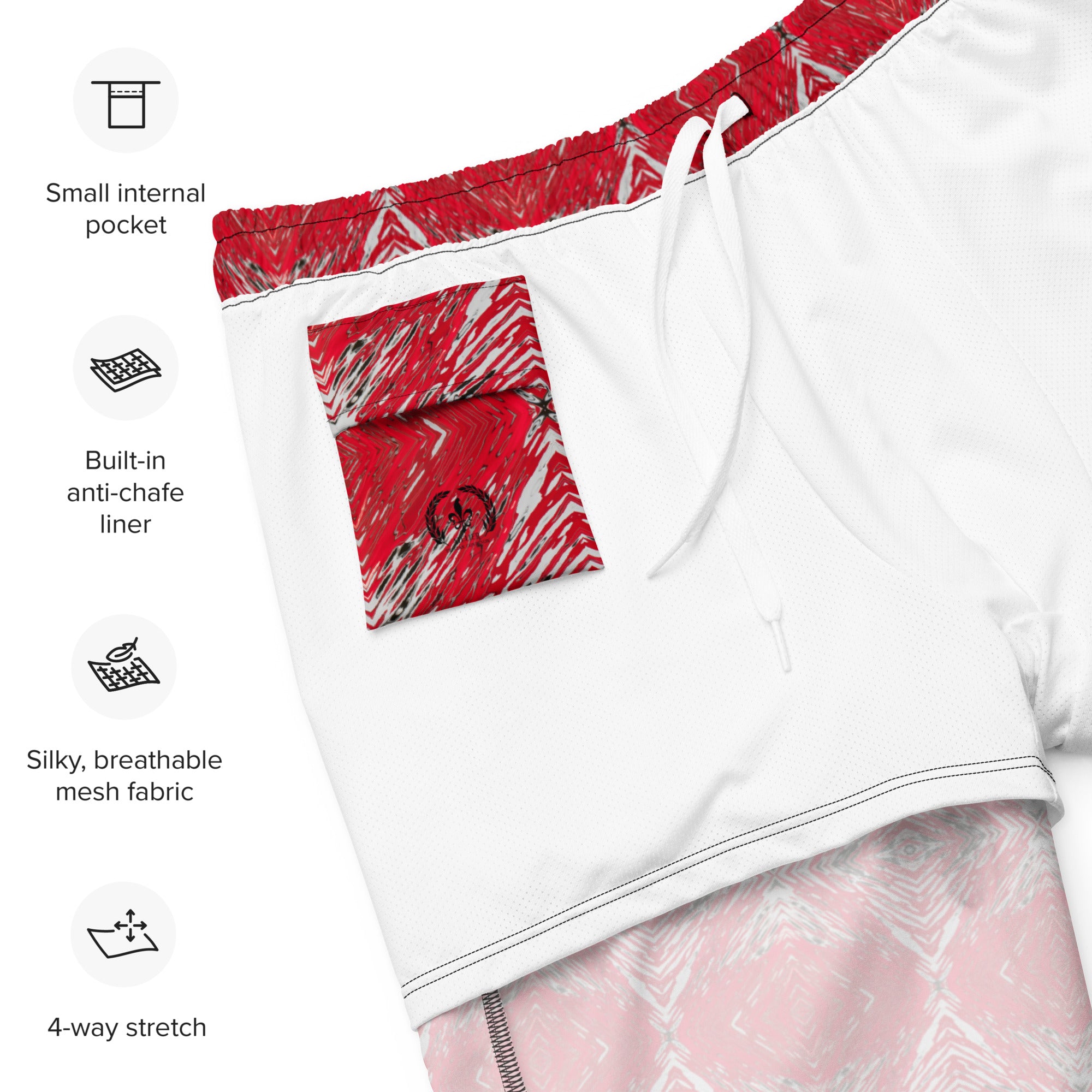 Men's Recycled Swim Trunks, with Liner, Mercury