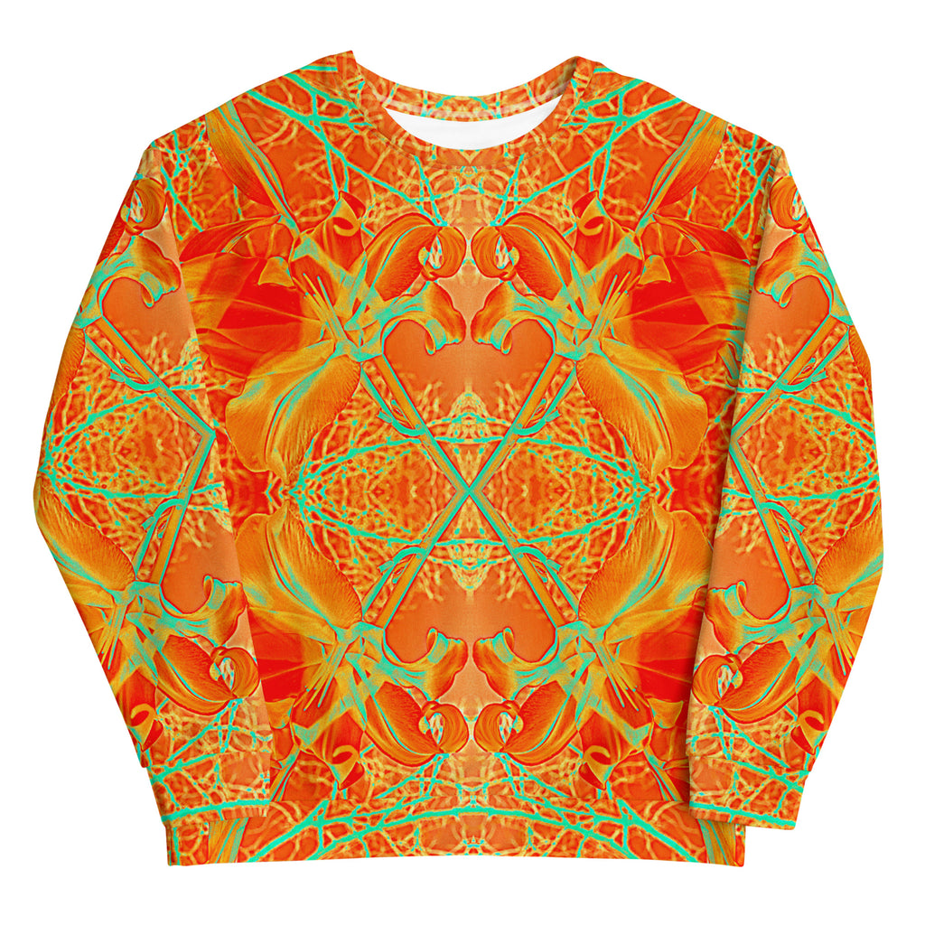 Recycled Sweatshirt, Electric Lily