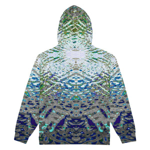 Recycled Zip-Hoodie, Liquid Jewel