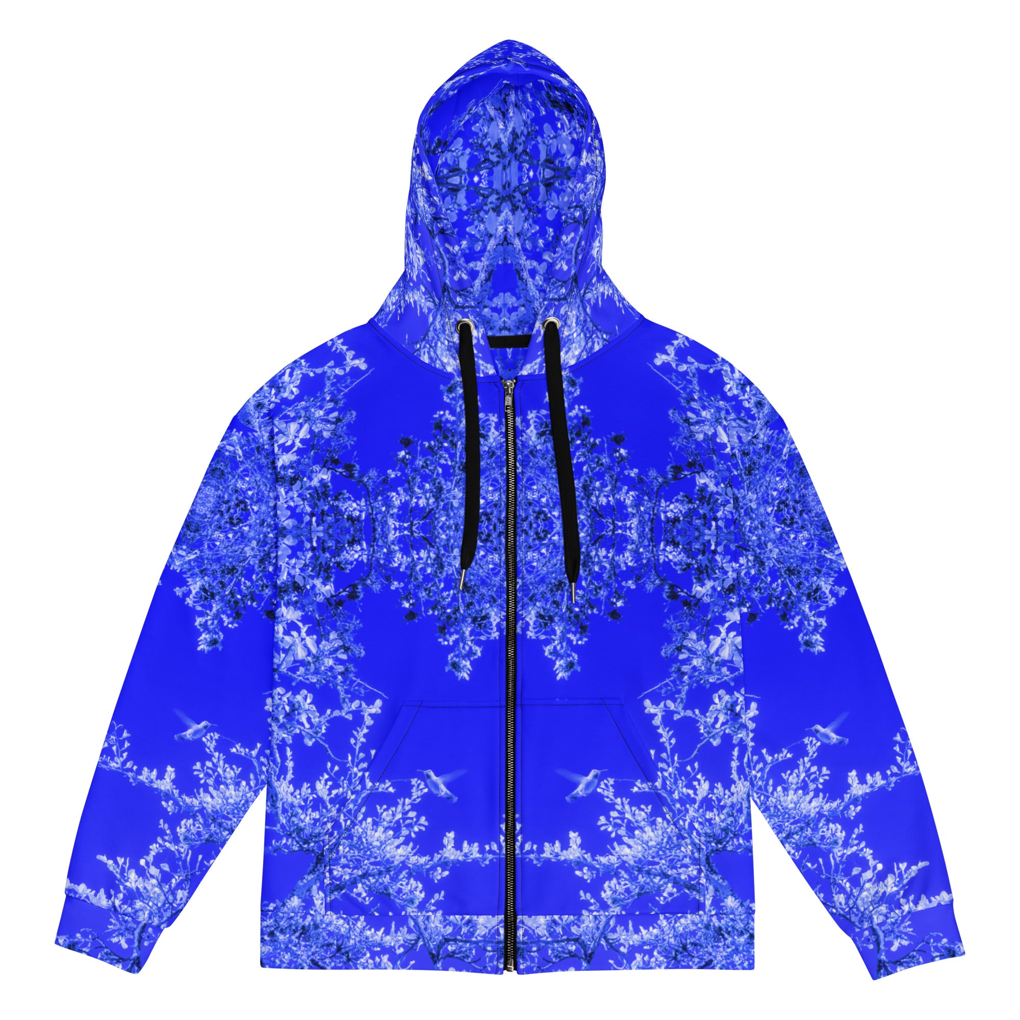 Recycled Zip-Up Hoodie, Hummingbird, Blue