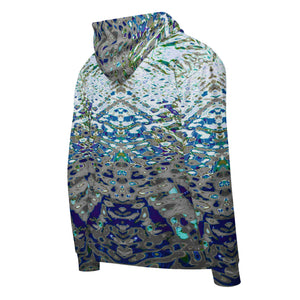 Recycled Zip-Hoodie, Liquid Jewel