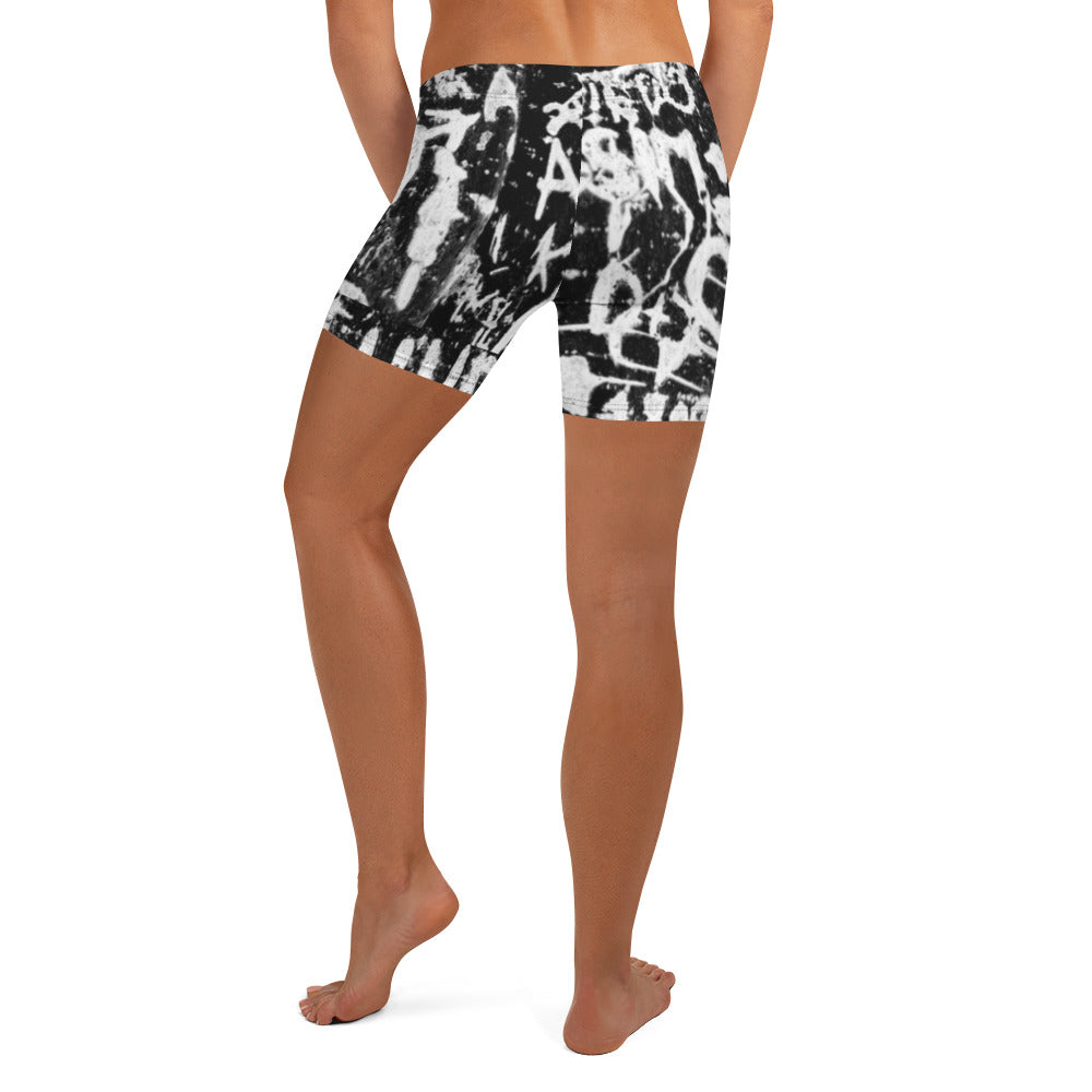 Women's Stretch Shorts, Paris Birch Tree