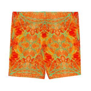 Women's Stretch Shorts, Electric Lily