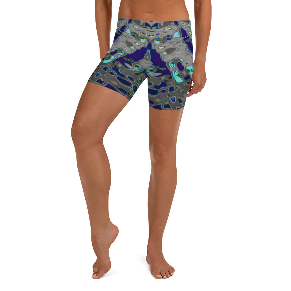 Women's Stretch Shorts, Liquid Jewel