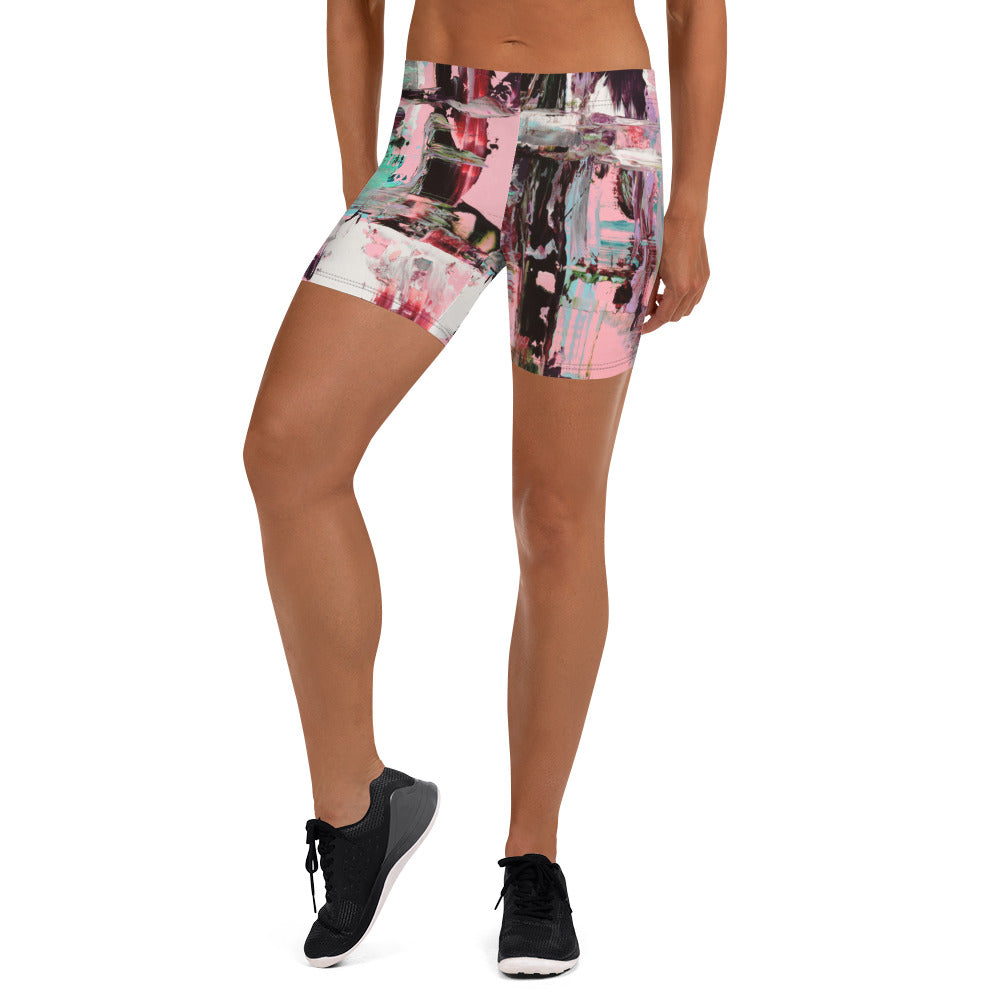 Women's Stretch Shorts, Pink Dawn