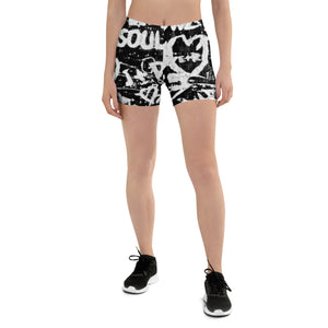 Women's Stretch Shorts, Paris Birch Tree