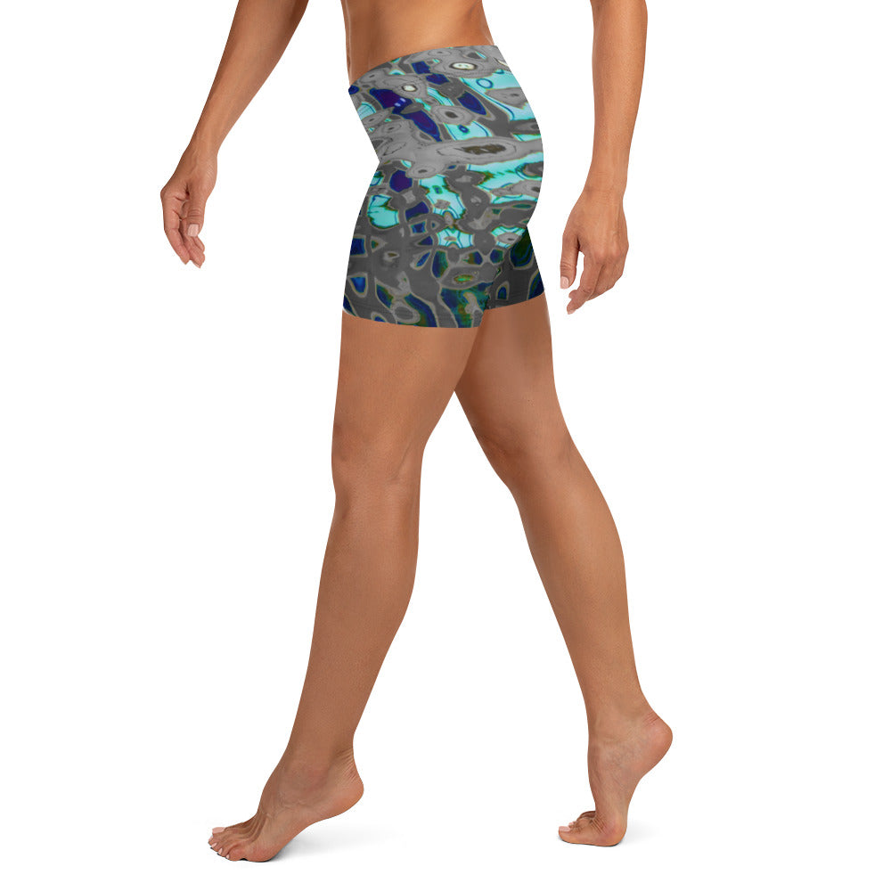 Women's Stretch Shorts, Liquid Jewel