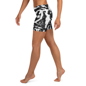 Women's Stretch Shorts, Paris Birch Tree