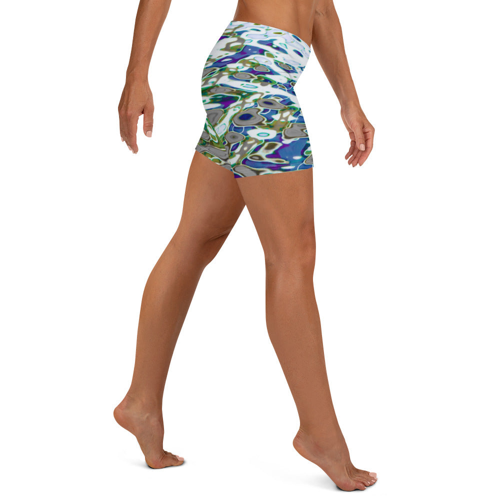 Women's Stretch Shorts, Bright Liquid Jewel