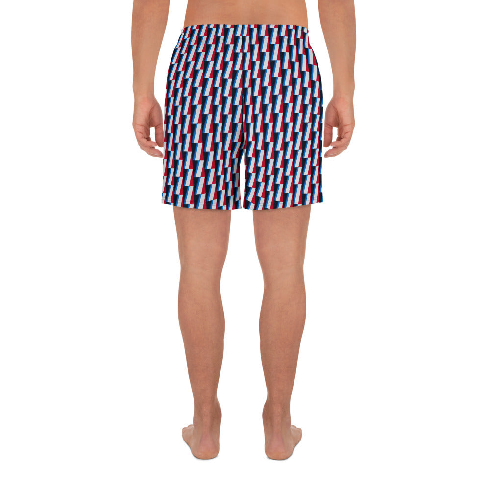 Recycled Athletic Long Shorts, no liner, mesh side pockets, Marina Collection