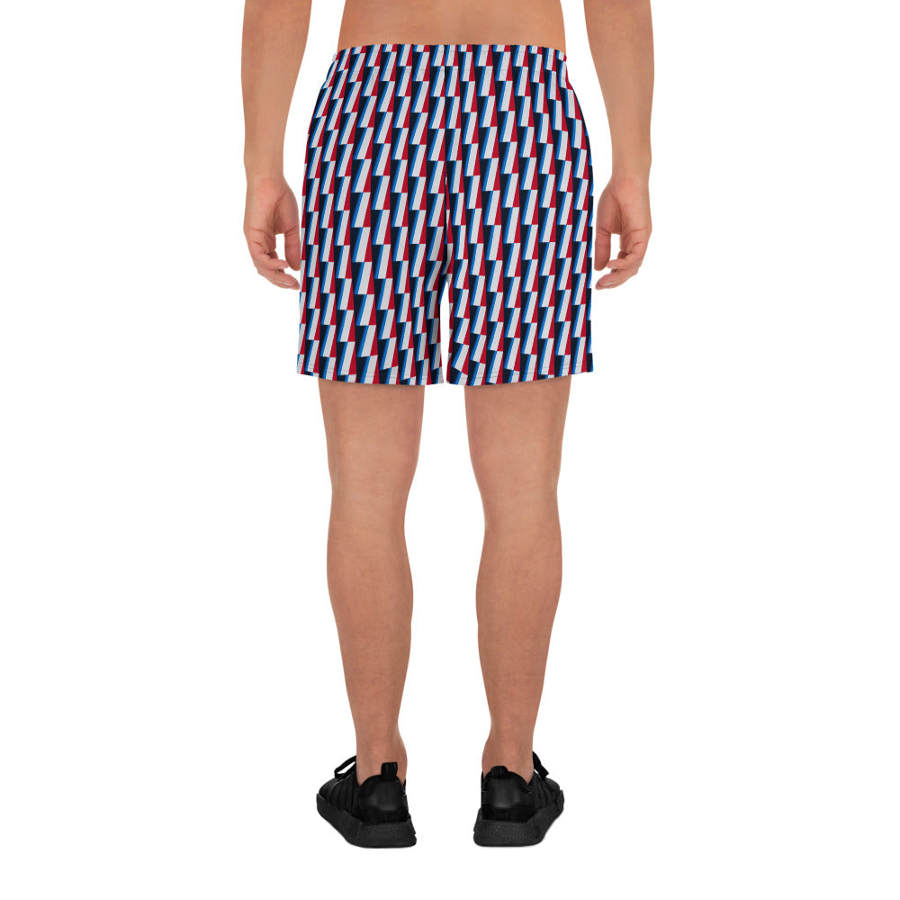 Recycled Athletic Long Shorts, no liner, mesh side pockets, Marina Collection