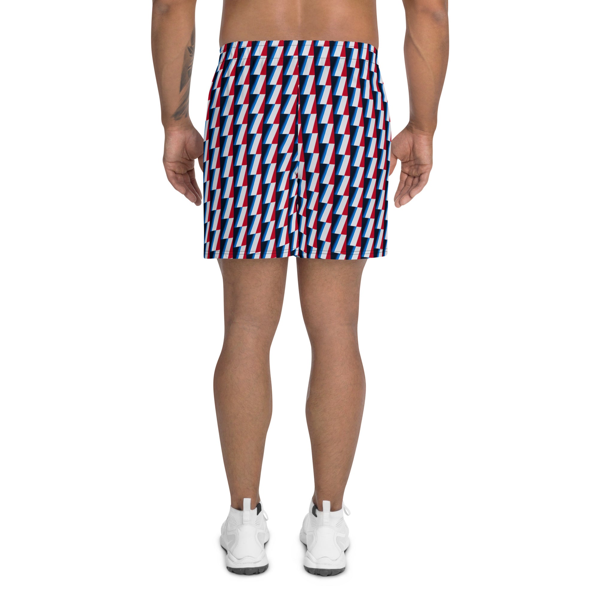 Recycled Athletic Long Shorts, no liner, mesh side pockets, Marina Collection