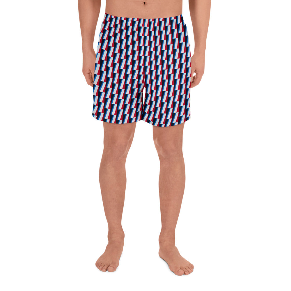 Recycled Athletic Long Shorts, no liner, mesh side pockets, Marina Collection