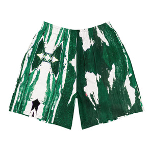 Recycled Long Shorts with Mesh Side Pockets, No Liner, NYC Graffiti