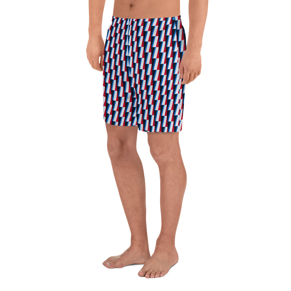 Recycled Athletic Long Shorts, no liner, mesh side pockets, Marina Collection