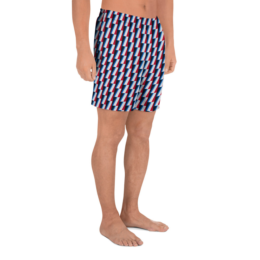 Recycled Athletic Long Shorts, no liner, mesh side pockets, Marina Collection