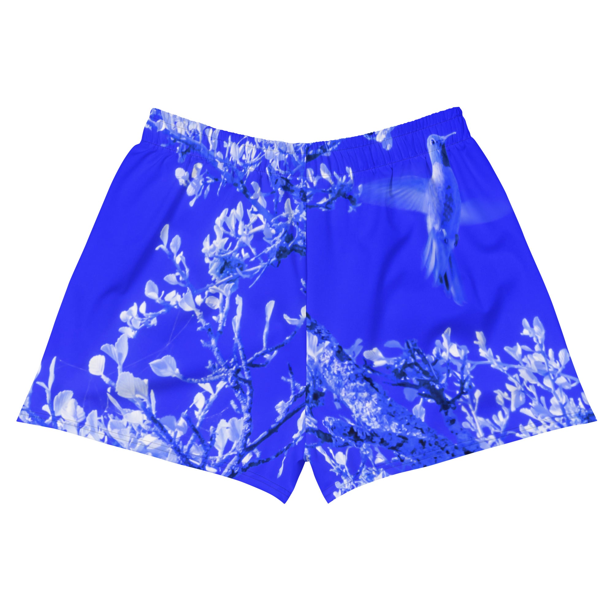 Recycled Athletic Short Shorts, Hummingbird, Blue