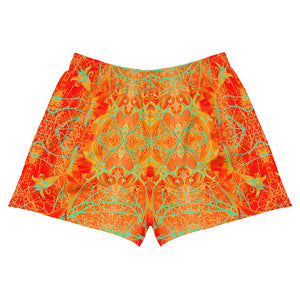 Recycled Athletic Short Shorts, Electric Lily