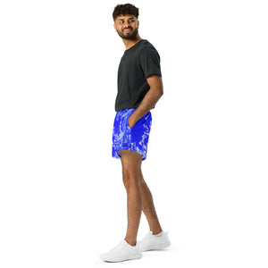 Recycled Athletic Short Shorts, Hummingbird, Blue