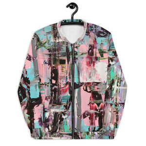 Slim-Fit Bomber Jacket, Pink Dawn Collection