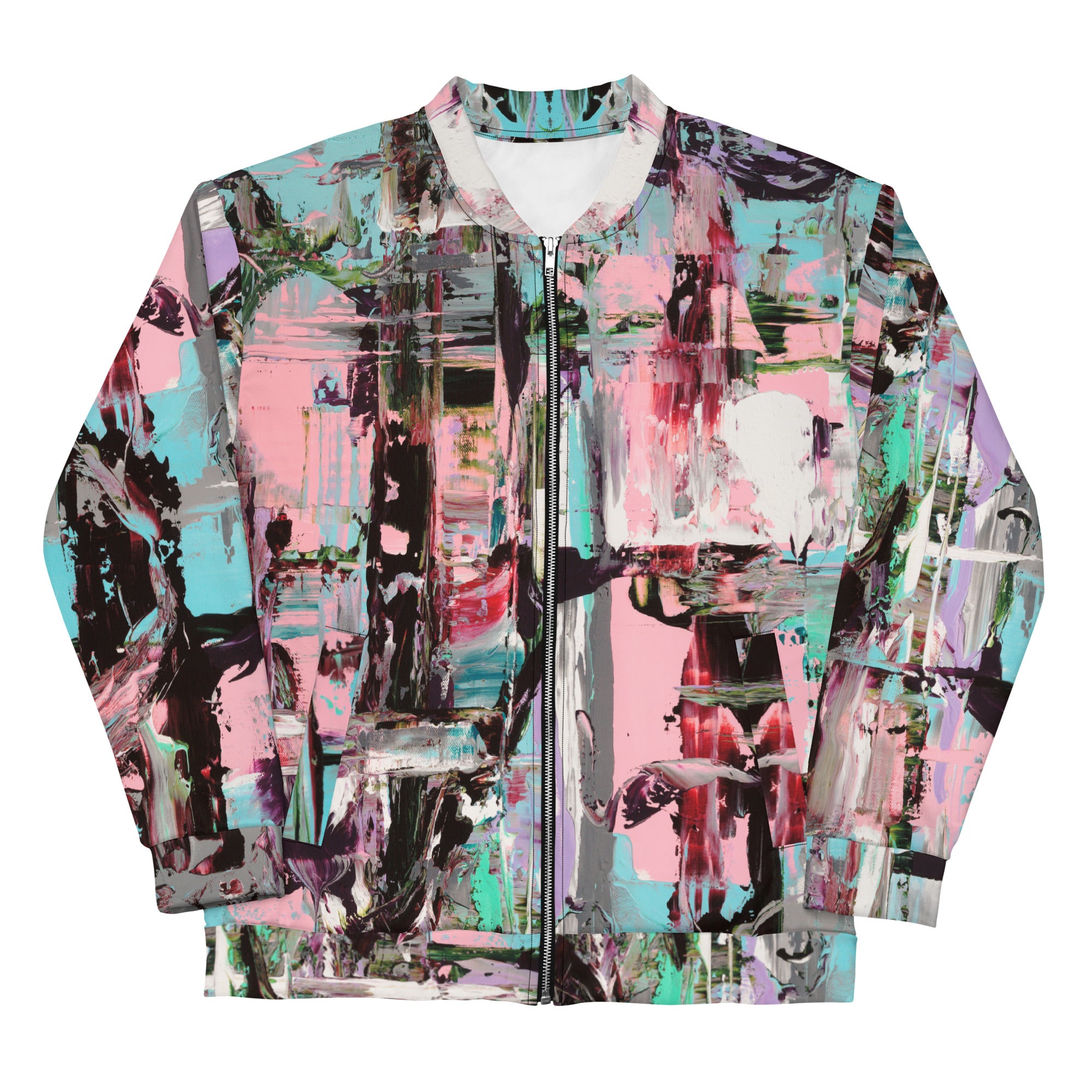 Slim-Fit Bomber Jacket, Pink Dawn Collection