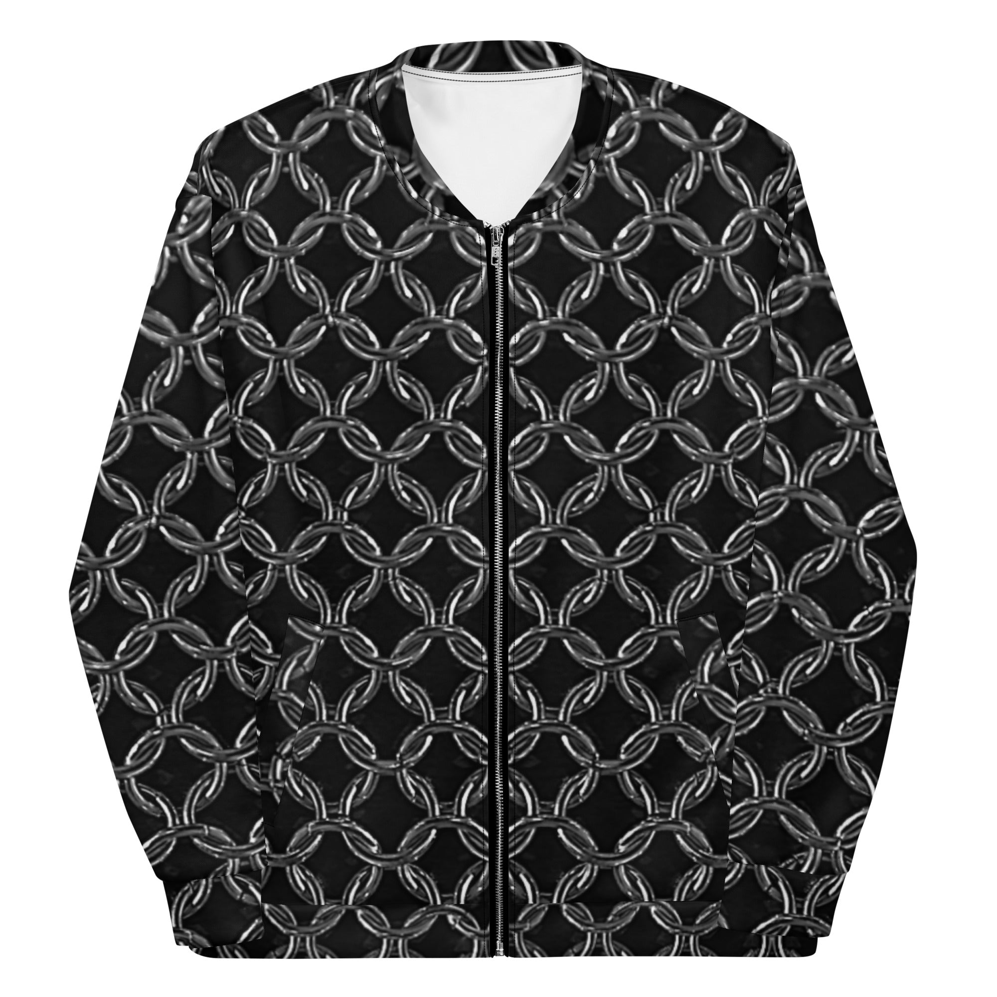 Slim-Fit Bomber Jacket, Chainmaille