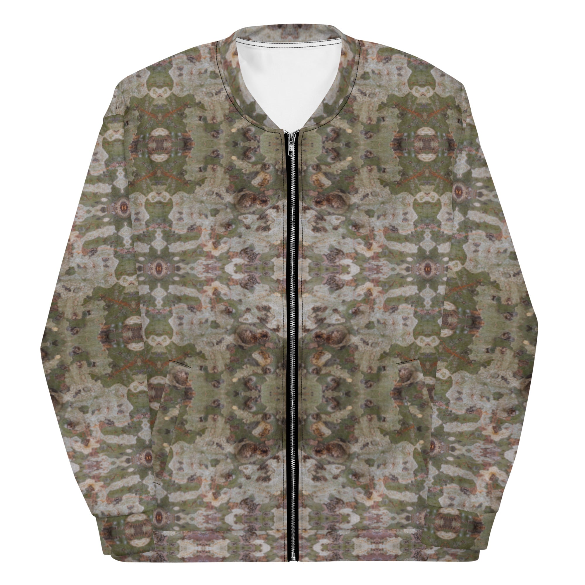 Slim-Fit Bomber Jacket, Chameleon