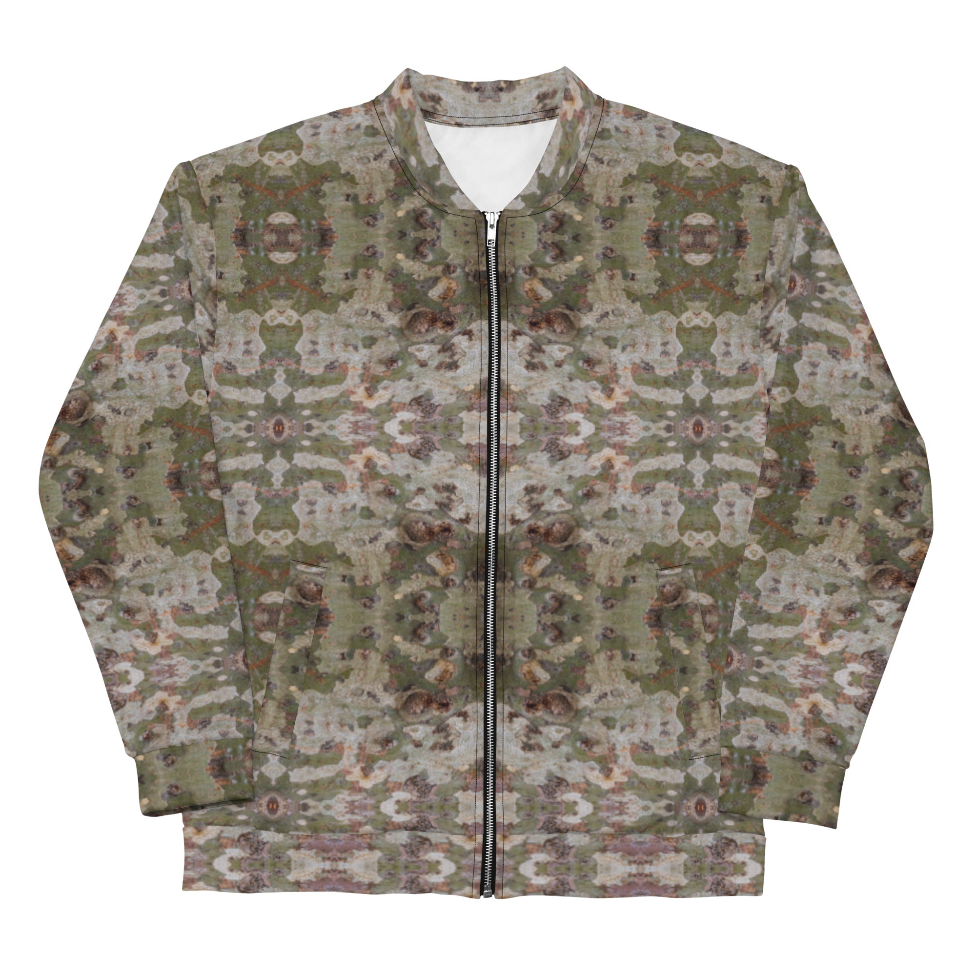 Slim-Fit Bomber Jacket, Chameleon