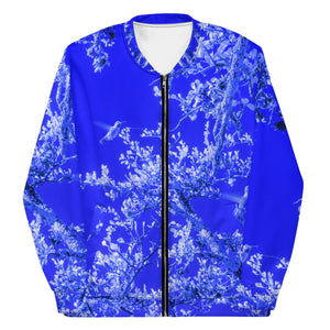 Slim Fit Bomber Jacket, Hummingbird, Blue