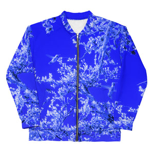 Slim Fit Bomber Jacket, Hummingbird, Blue