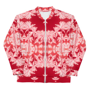 Slim-Fit Bomber Jacket, Palm Tree, Infrared