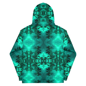 Hoodie with Front Pocket, Cannabis, Green