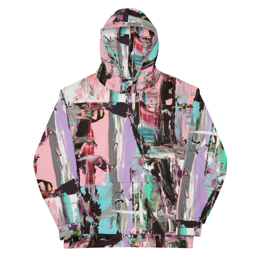 Hoodie with Front Pocket, Pink Dawn