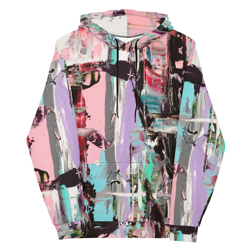 Hoodie with Front Pocket, Pink Dawn