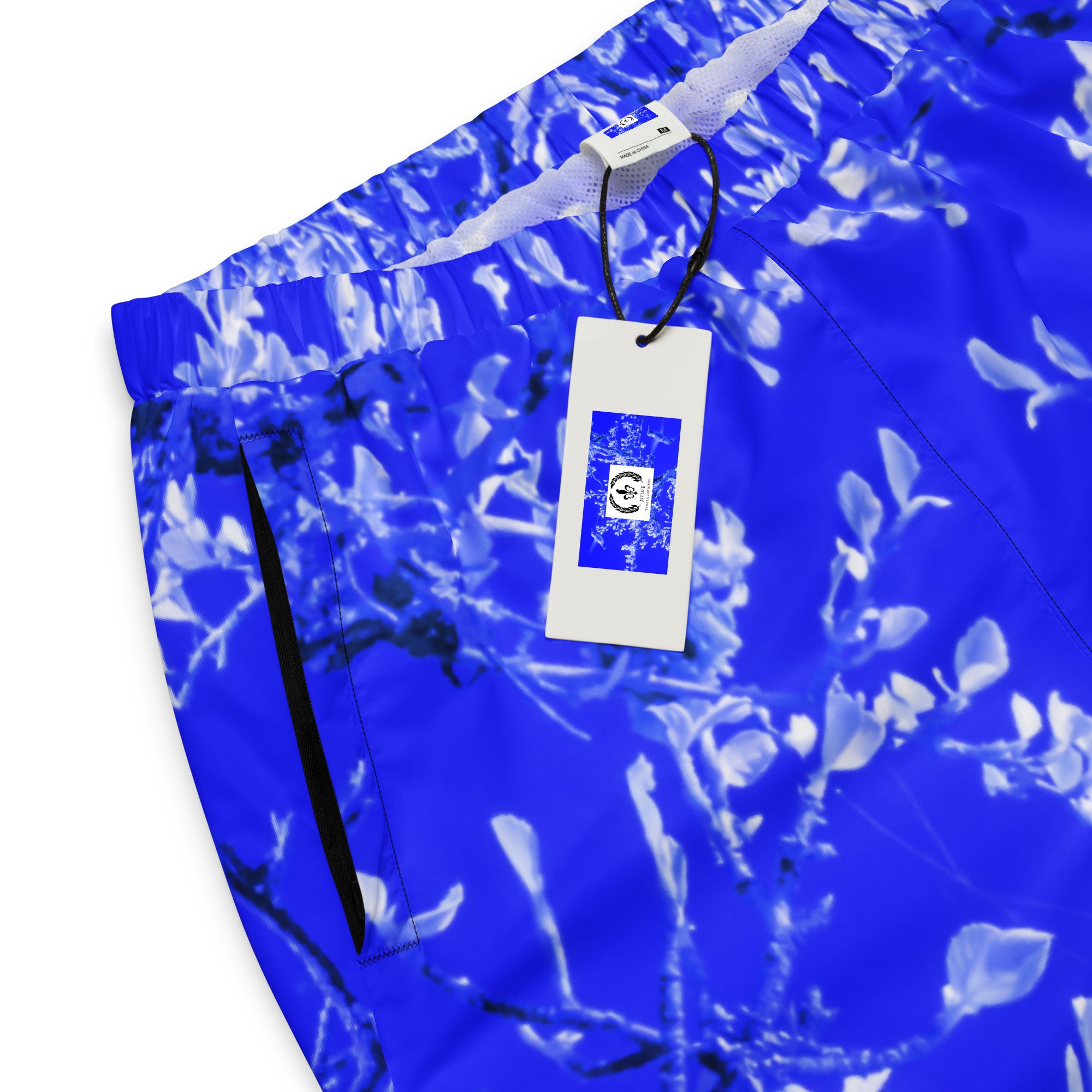 Track Pants, Wicking Liner, Zip Side Pockets, Hummingbird, Blue